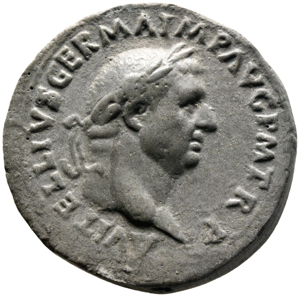 RIC I (second edition) Vitellius 115 Vitellius obverse — Bust of Vitellius, laureate, draped, right