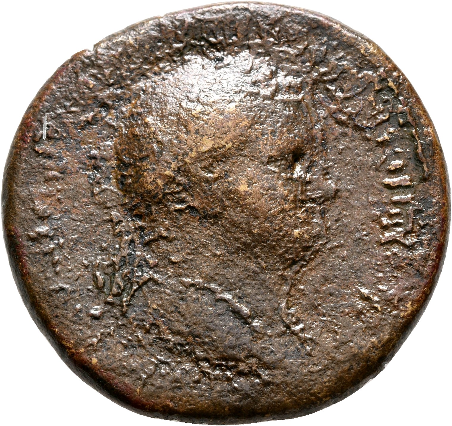 RIC I (second edition) Vitellius 141 Vitellius obverse, Bust of Vitellius, laureate, draped, right