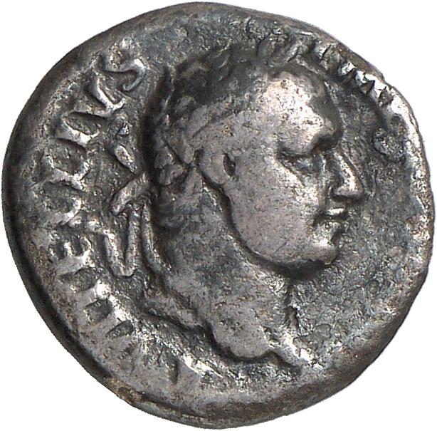 RIC I (second edition) Vitellius 62 Vitellius obverse — Head of Vitellius, laureate, right; globe at point of neck