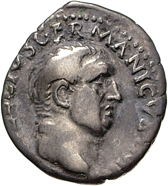 RIC I (second edition) Vitellius 68 Vitellius obverse, Head of Vitellius, bare, right