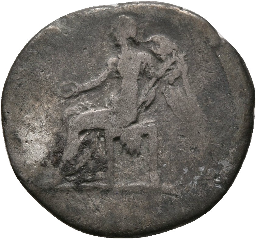 RIC I (second edition) Vitellius 71 Vitellius reverse — Victory, draped, seated left, holding patera in right hand and cor...