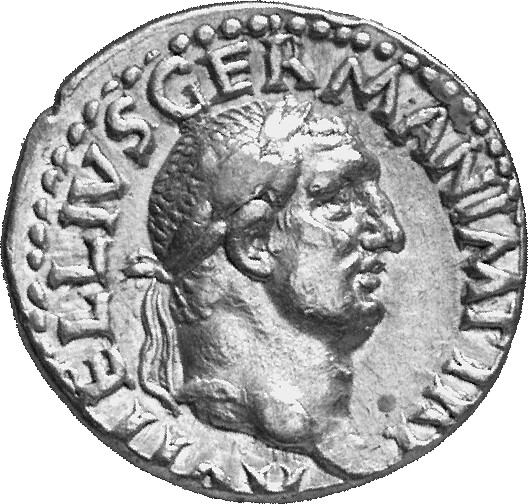 RIC I (second edition) Vitellius 76 Vitellius obverse, Head of Vitellius, laureate, right