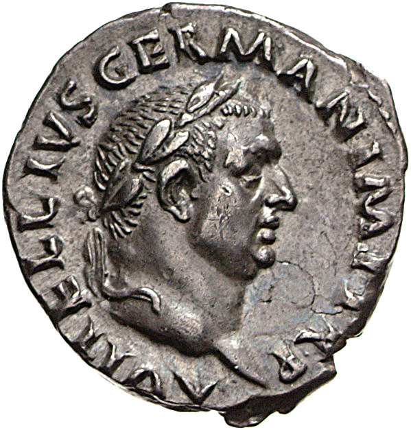 RIC I (second edition) Vitellius 79 Vitellius obverse, Head of Vitellius, laureate, right