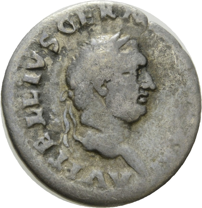 RIC I (second edition) Vitellius 81 Vitellius obverse, Head of Vitellius, laureate, right