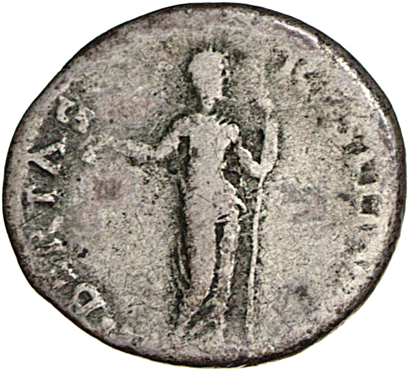 RIC I (second edition) Vitellius 81 Vitellius reverse — Libertas, draped, standing front, head right, holding pileus in ri...