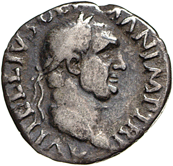 RIC I (second edition) Vitellius 88 Vitellius obverse, Head of Vitellius, laureate, right