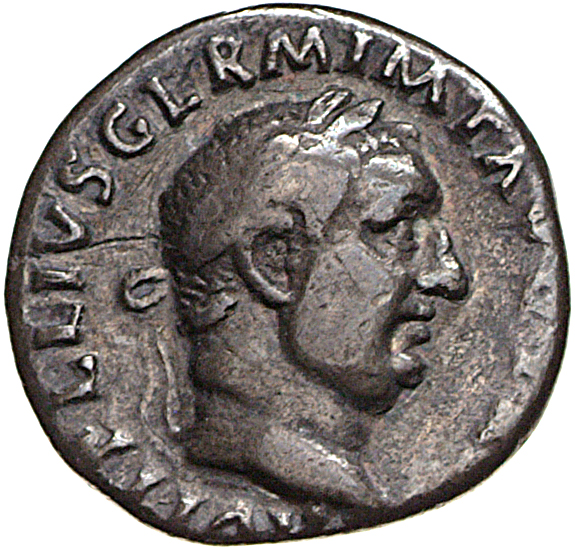RIC I (second edition) Vitellius 90 Vitellius obverse, Head of Vitellius, laureate, right