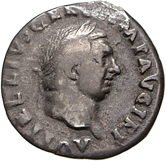 RIC I (second edition) Vitellius 95 Vitellius obverse, Head of Vitellius, laureate, right