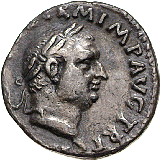 RIC I (second edition) Vitellius 99 Vitellius obverse, Head of Vitellius, laureate, right
