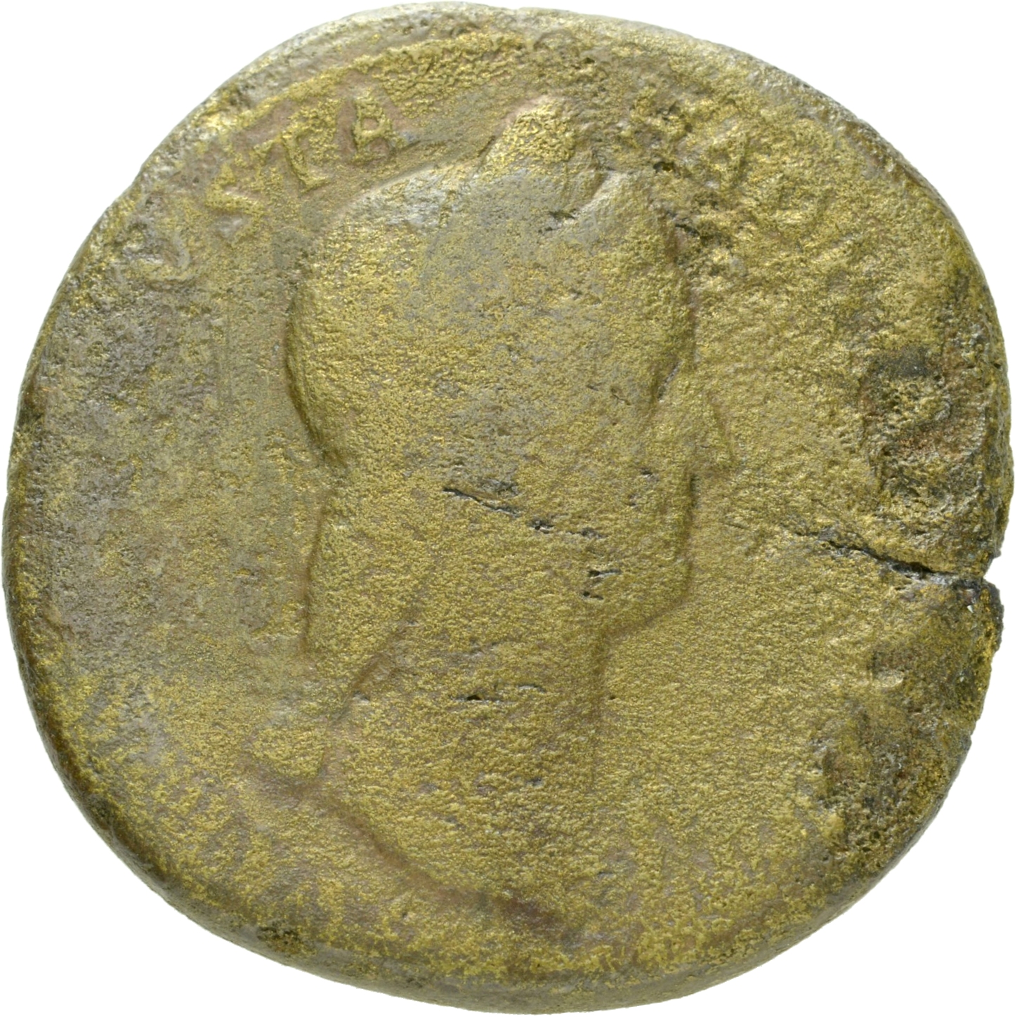 RIC II Hadrian 1025a Hadrian obverse, Drapierte Büste der Sabina mit Diadem in der Brustansicht nach r.