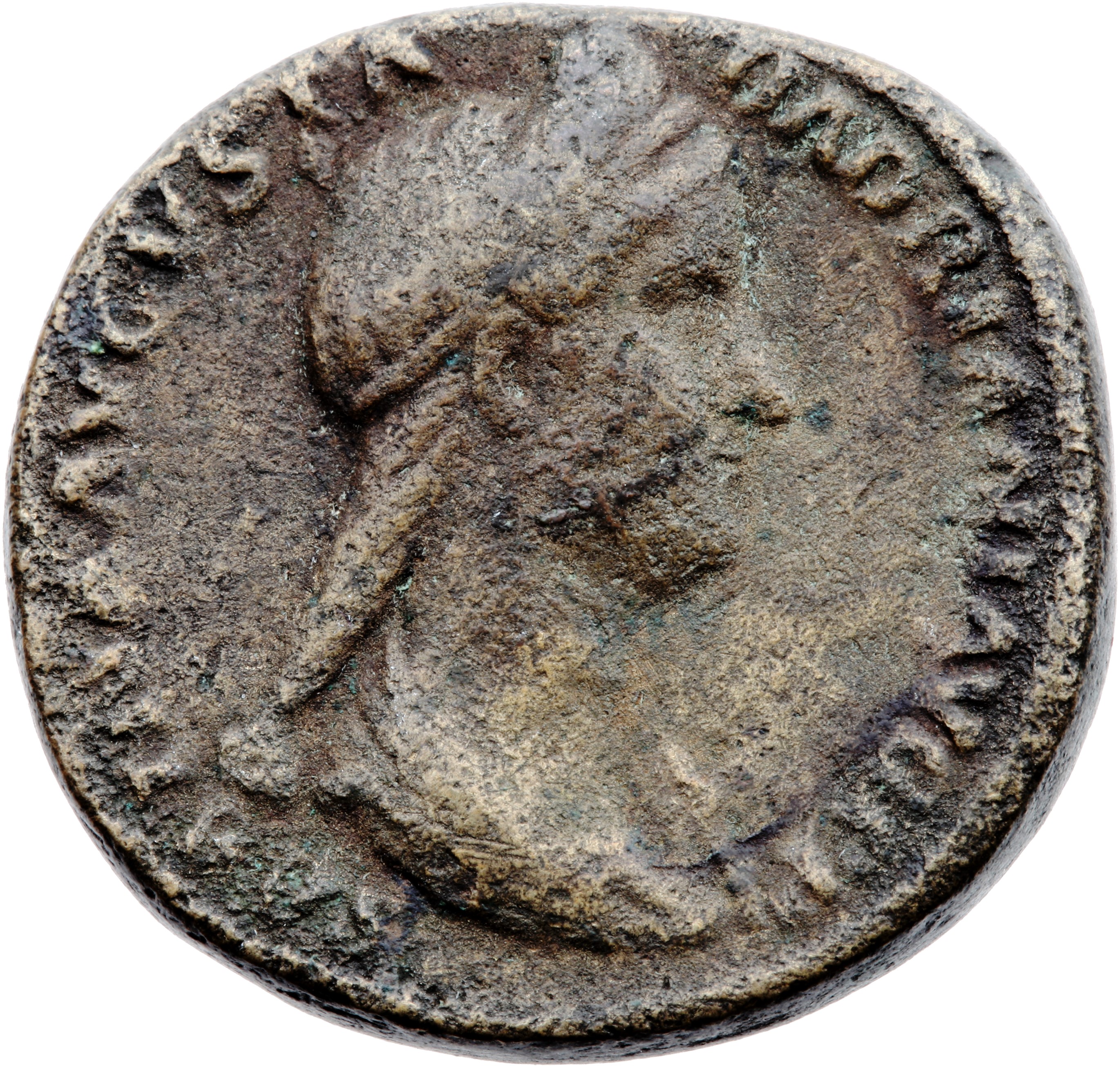 RIC II Hadrian 1030 Hadrian obverse, Drapierte Büste der Sabina mit Diadem in der Brustansicht nach r.