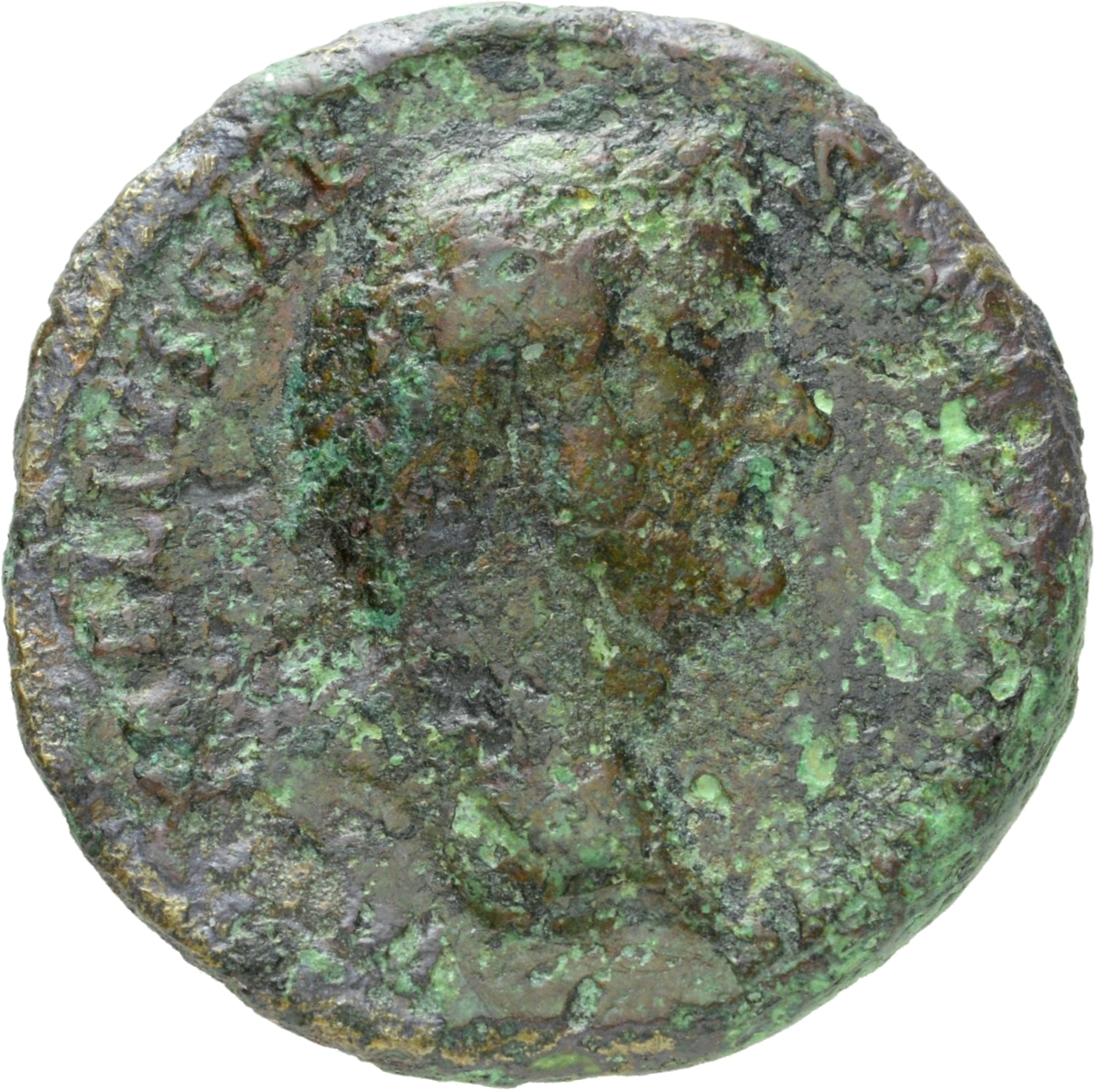 RIC II Hadrian 1088A Hadrian obverse, Drapierte Büste des Lucius Aelius nach r.