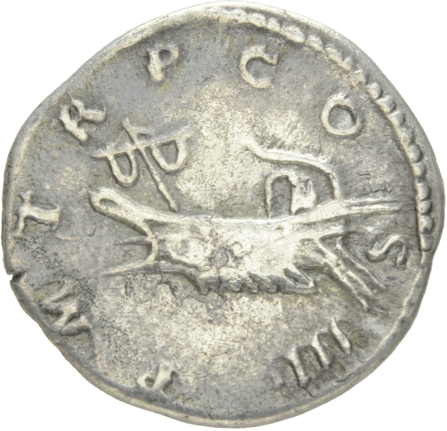 RIC II Hadrian 113b Hadrian reverse, Galeere nach l.