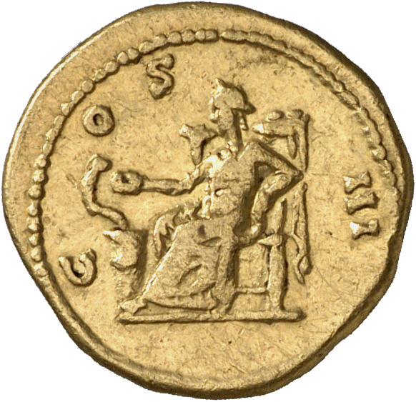 Hadrian reverse — Salus sitzt auf einem Thron nach l. und füttert eine sich ringelnde Schlange aus einer Schale (patera).