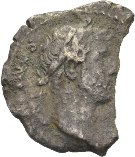 RIC II Hadrian 216d Hadrian obverse, Büste des Hadrian mit Lorbeerkranz nach r.