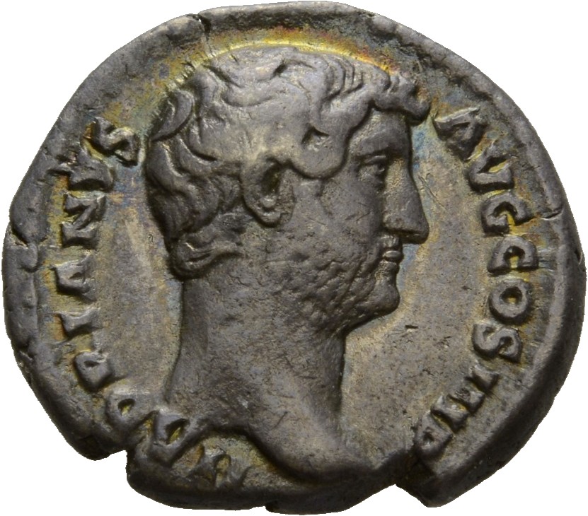 RIC II Hadrian 290a Hadrian obverse, Kopf des Hadrianus nach r.