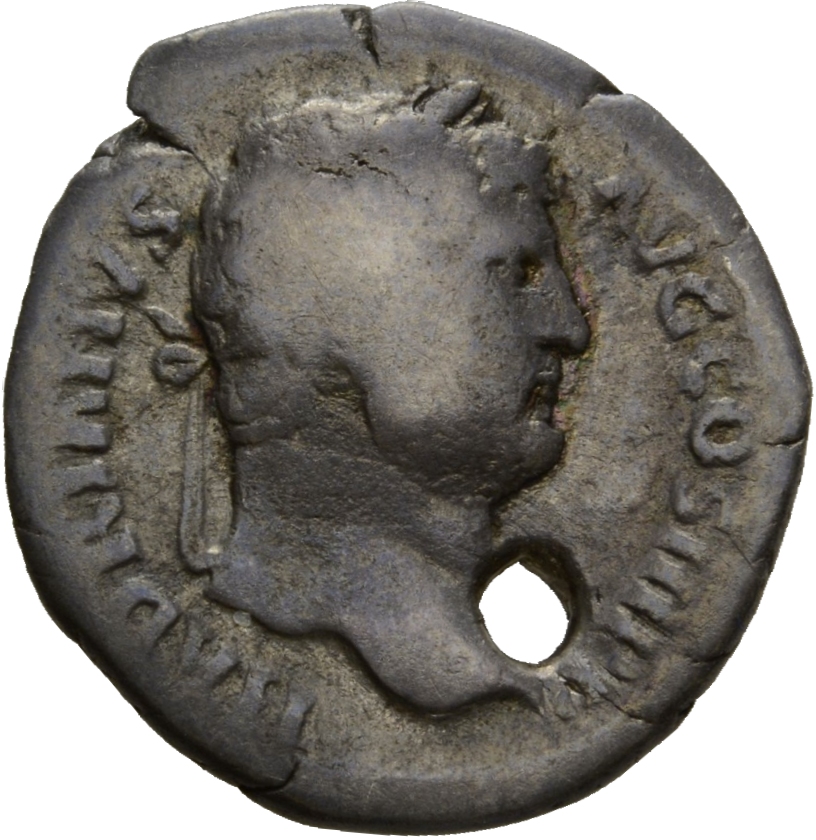 RIC II Hadrian 297d Hadrian obverse, Kopf des Hadrianus mit Lorbeerkranz nach r.
