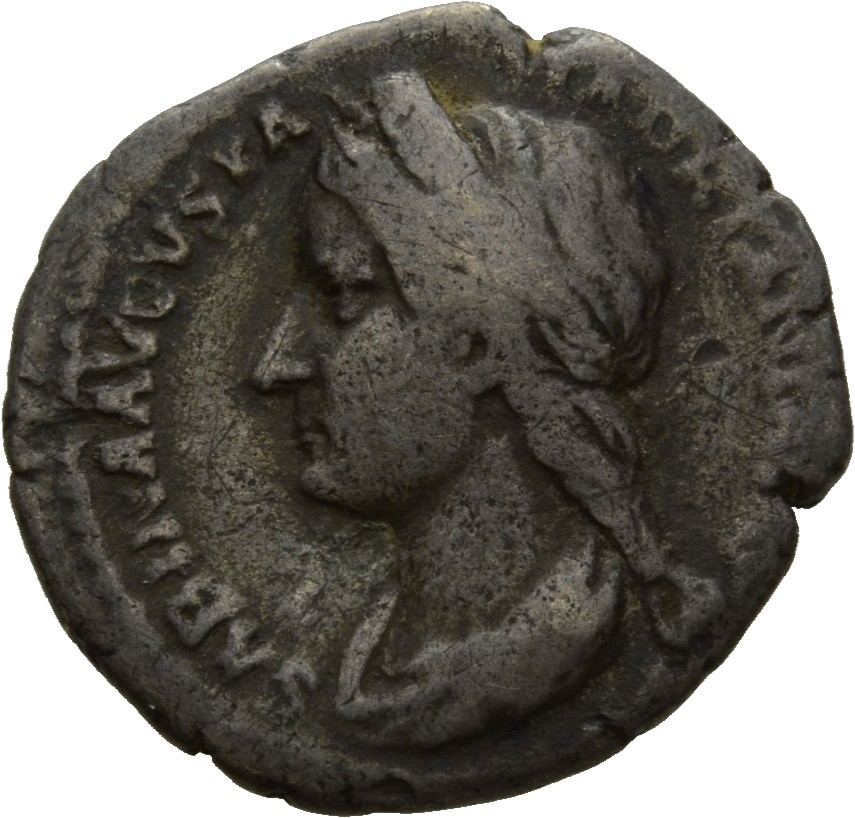RIC II Hadrian 401B Hadrian obverse, Drapierte Büste der Sabina mit Diadem in der Brustansicht nach l.