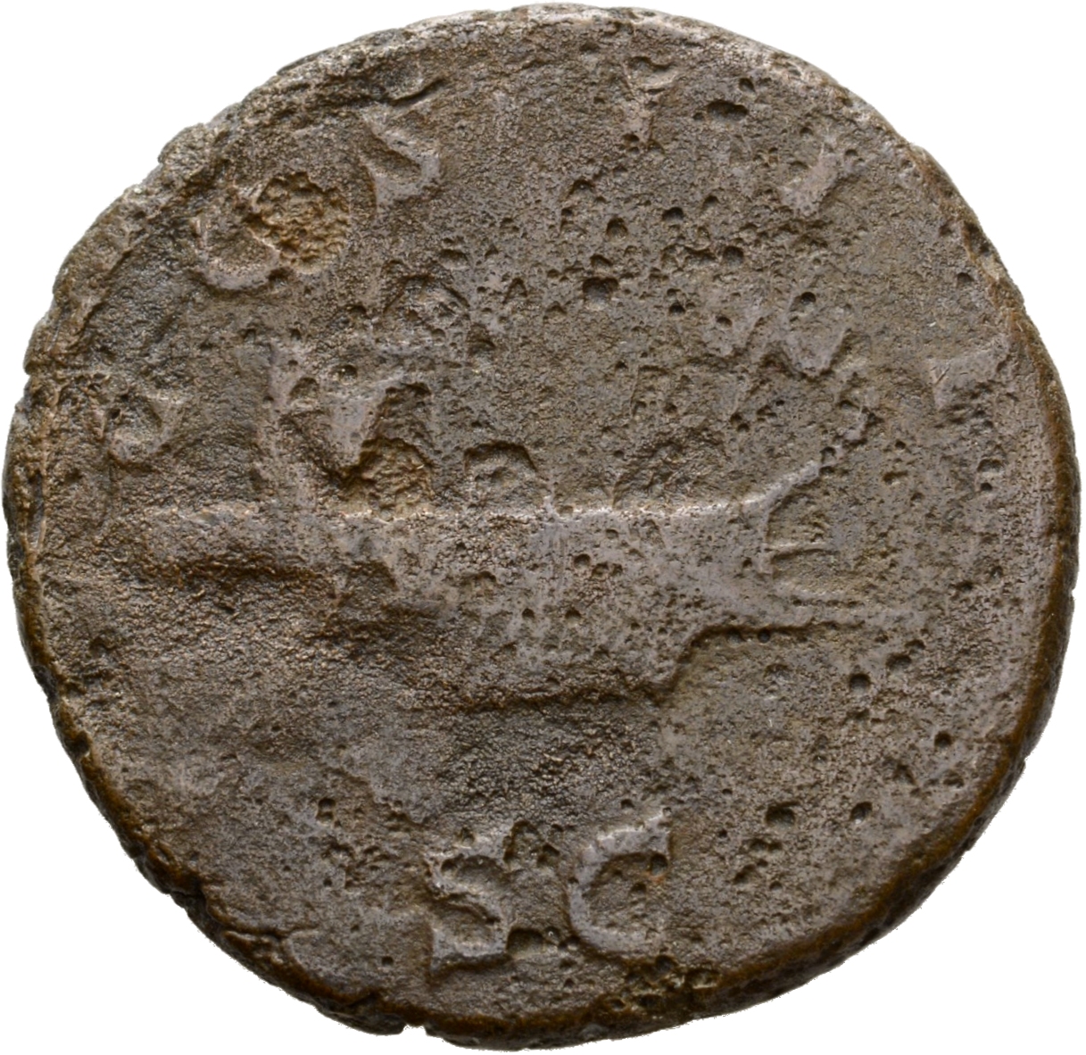 RIC II Hadrian 673d Hadrian reverse, Galeere nach r.