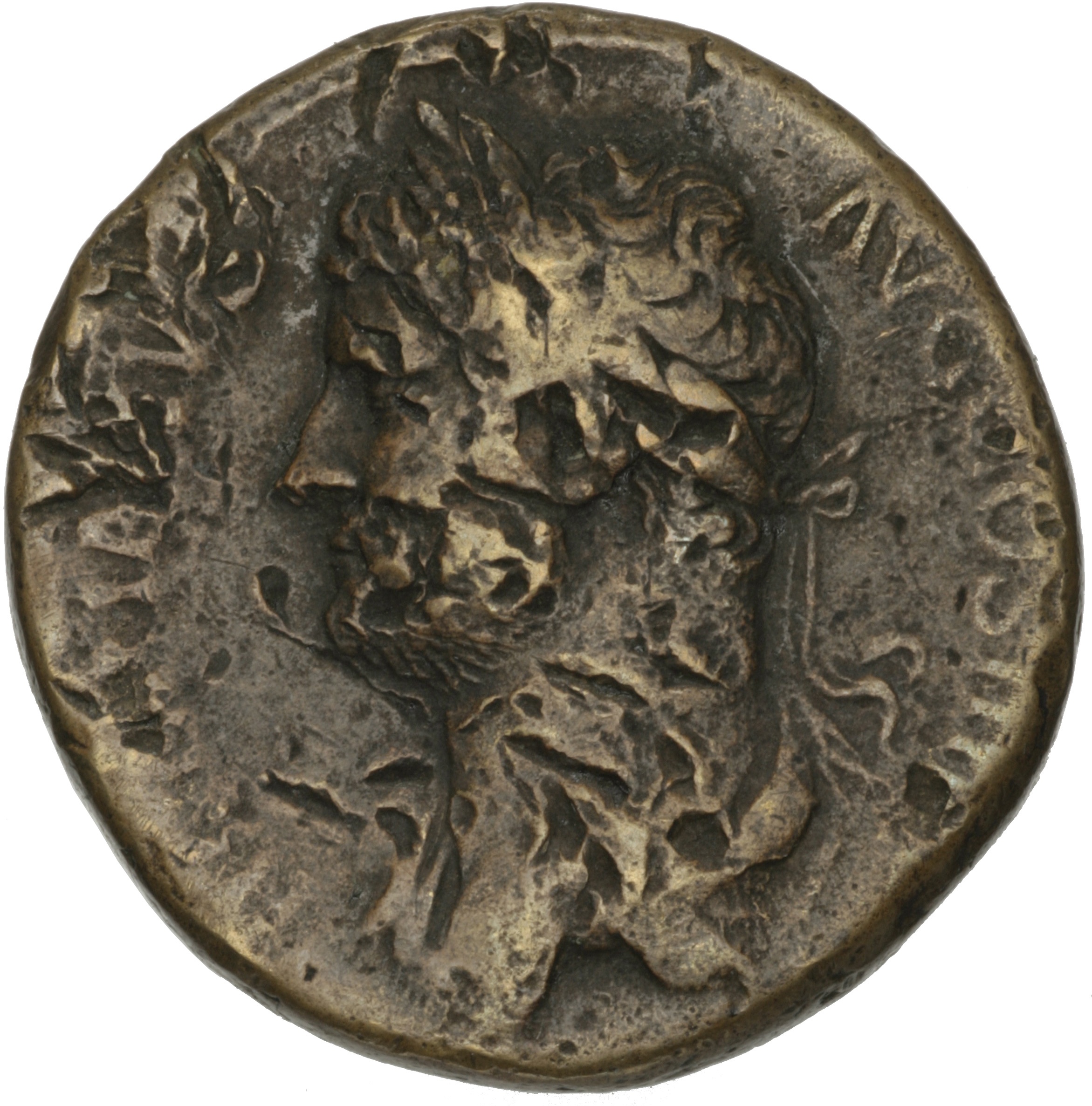 RIC II Hadrian 899h Hadrian obverse, Drapierte Büste Hadrians nach links.