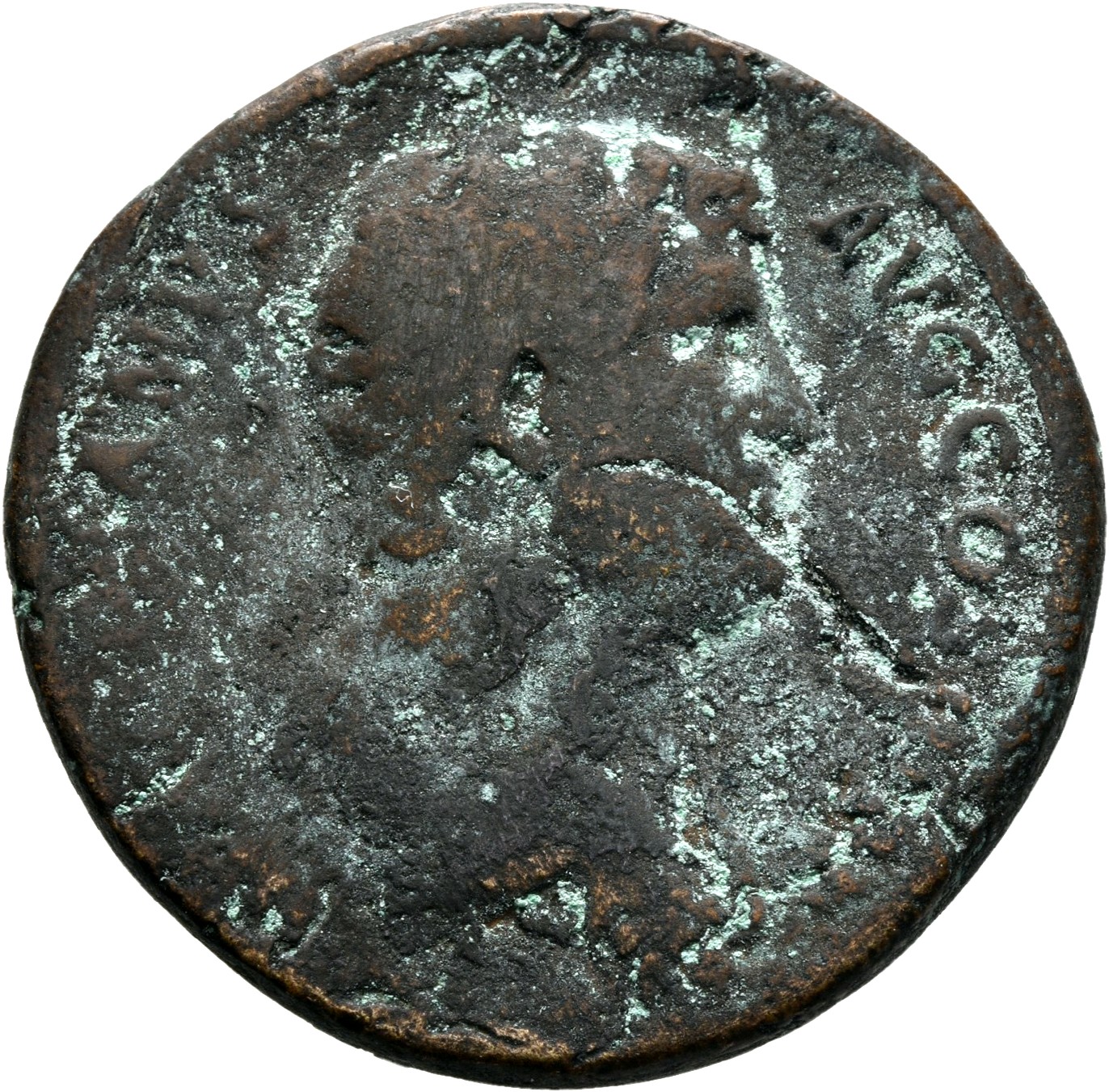 RIC II Hadrian 941c Hadrian obverse, Drapierte Büste des Hadrianus n. r.