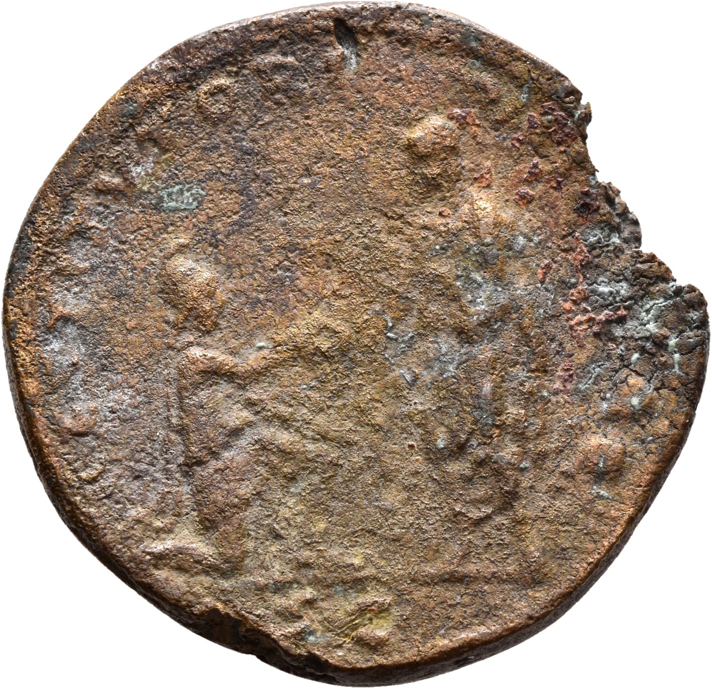 RIC II Hadrian 962f Hadrian reverse, Hadrianus stehend n. l., reicht rechte Hand einem Phryger, in der linken Hand Rolle; ...