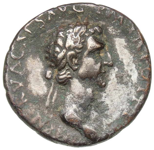RIC II Nerva 115 Nerva obverse, Head of Nerva, laureate, right
