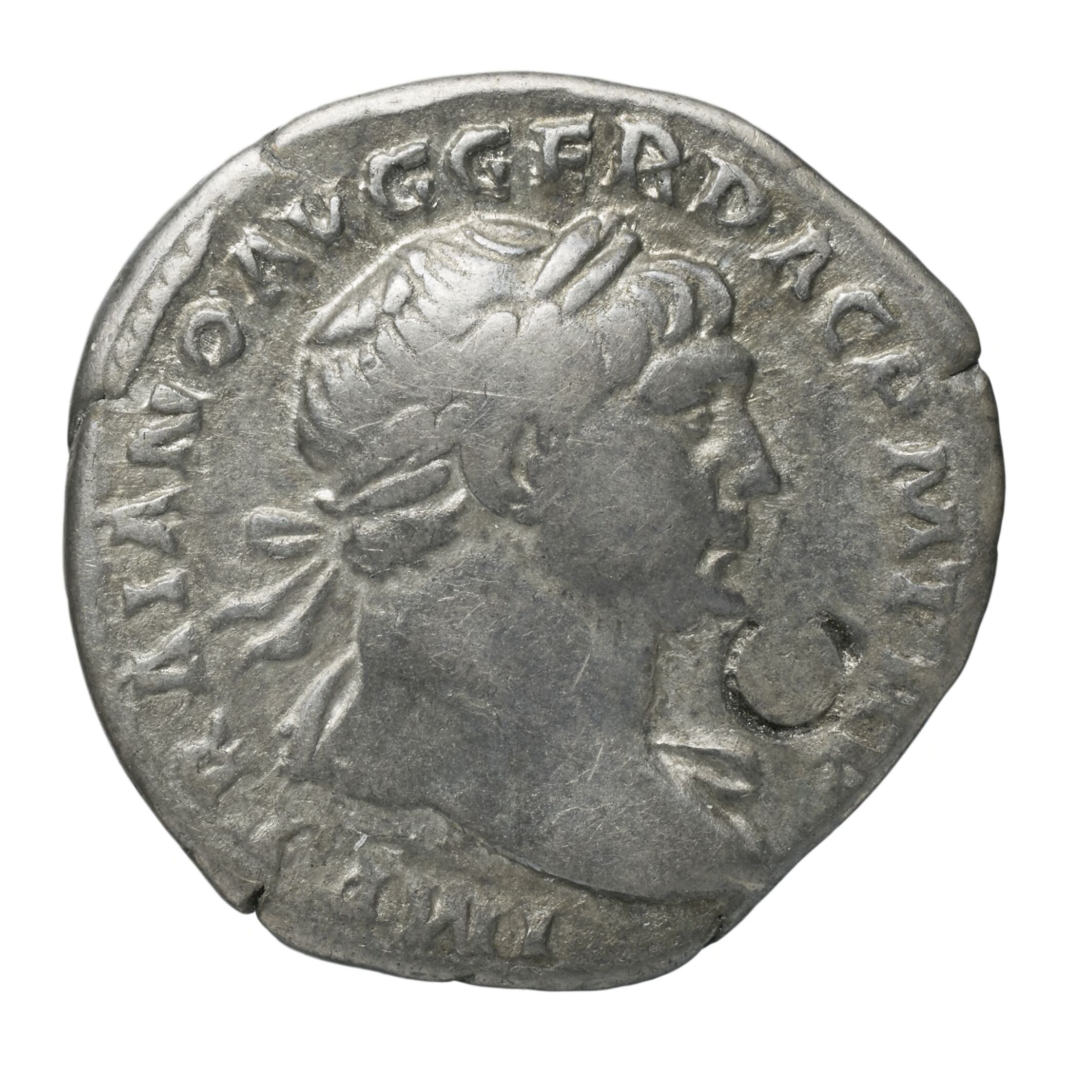 RIC II Nerva 116 Nerva obverse — Head of Nerva, laureate, right