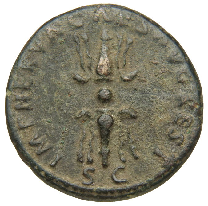 RIC II Nerva 130 Nerva reverse, Winged thunderbolt upright