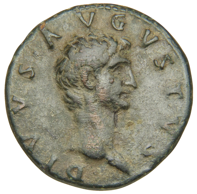 RIC II Nerva 130 Nerva obverse — Head of Divus Augustus, bare, right