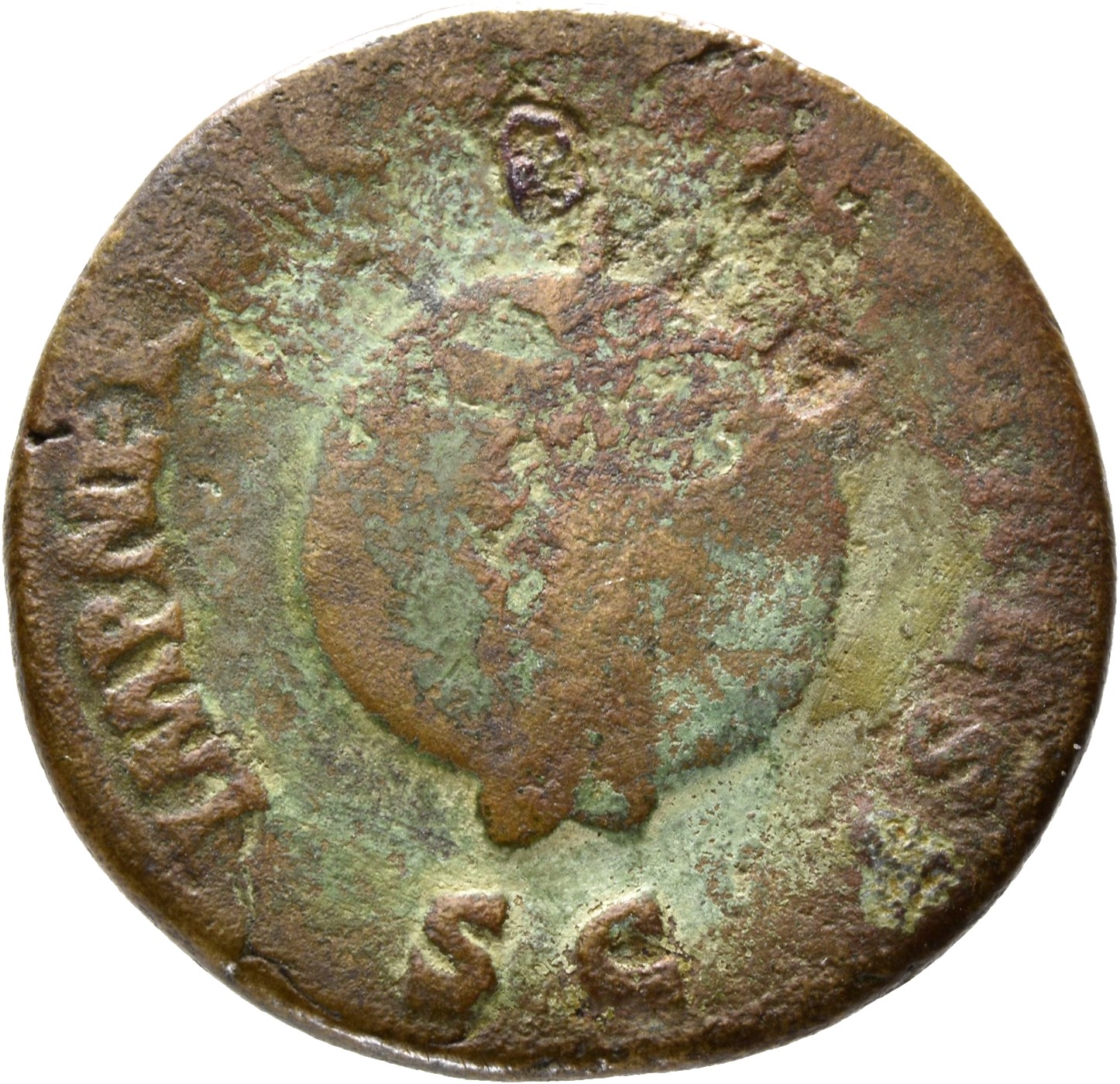 RIC II Nerva 131 Nerva reverse, Rudder attached to globe