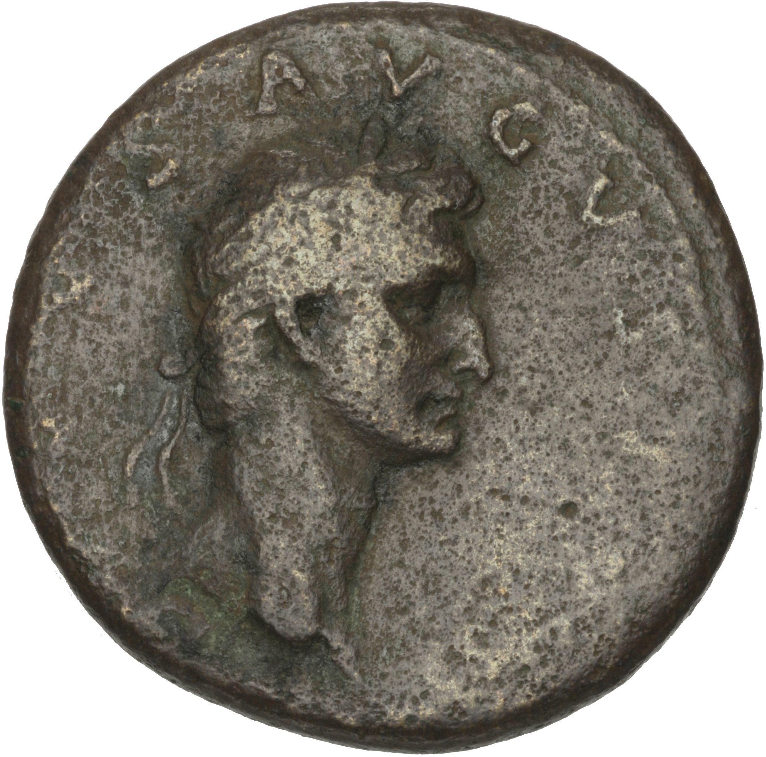 RIC II Nerva 136 Nerva obverse — Head of Divus Augustus, laureate, right