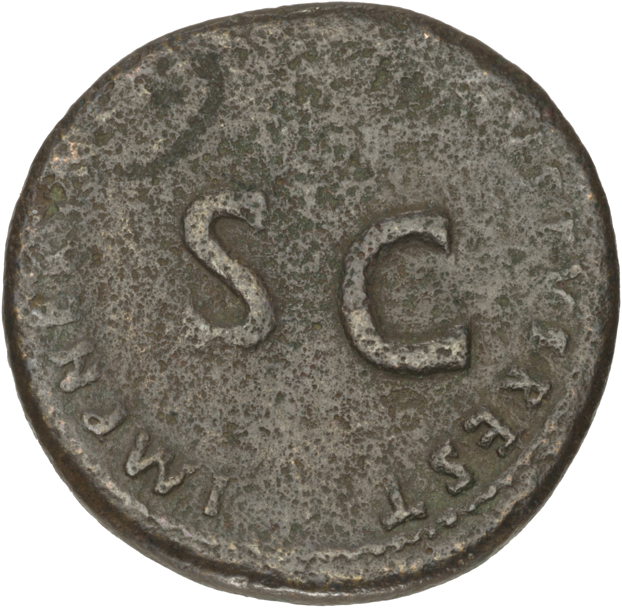 RIC II Nerva 136 Nerva reverse — Legend surrounding large S C