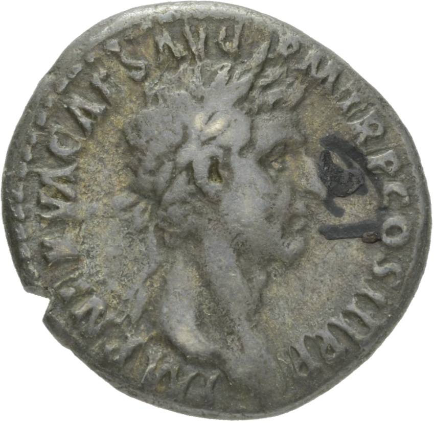 RIC II Nerva 14 (denarius) Nerva obverse, Head of Nerva, laureate, right