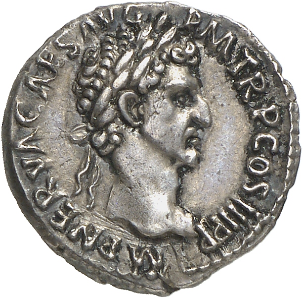 RIC II Nerva 16 (denarius) Nerva obverse, Head of Nerva, laureate, right