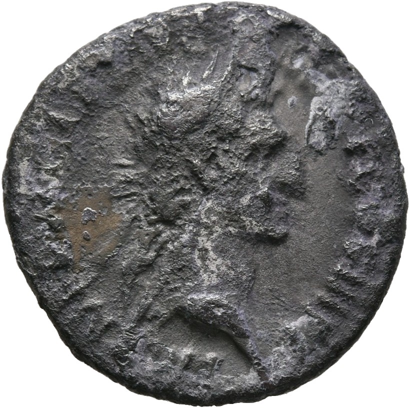 RIC II Nerva 20 (denarius) Nerva obverse, Head of Nerva, laureate, right