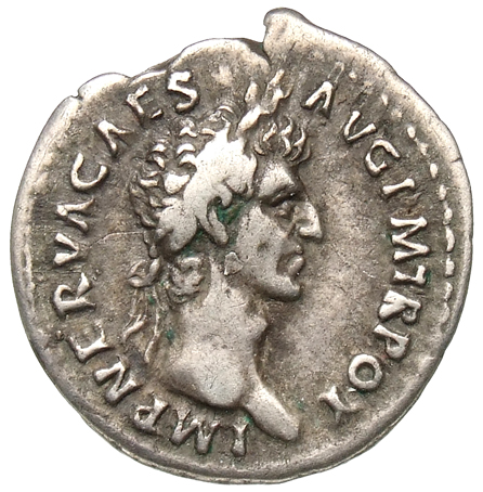 RIC II Nerva 24 (denarius) Nerva obverse, Head of Nerva, laureate, right
