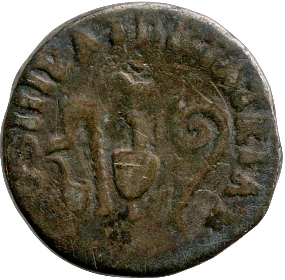 RIC II Nerva 34 (denarius) Nerva reverse, Simpulum, sprinkler, ewer and lituus
