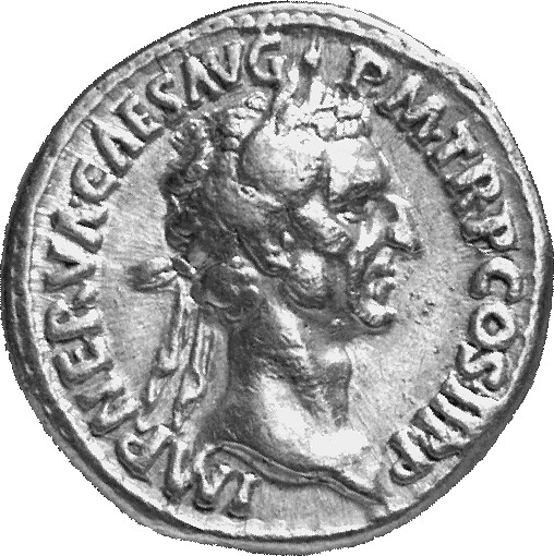 RIC II Nerva 3 (aureus) Nerva obverse, Head of Nerva, laureate, right