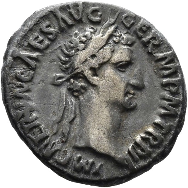 RIC II Nerva 43 Nerva obverse, Head of Nerva, laureate, right