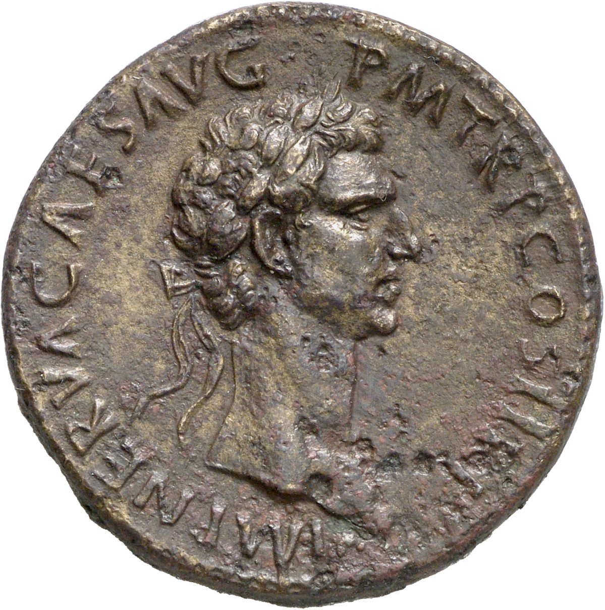 RIC II Nerva 56 Nerva obverse, Head of Nerva, laureate, right