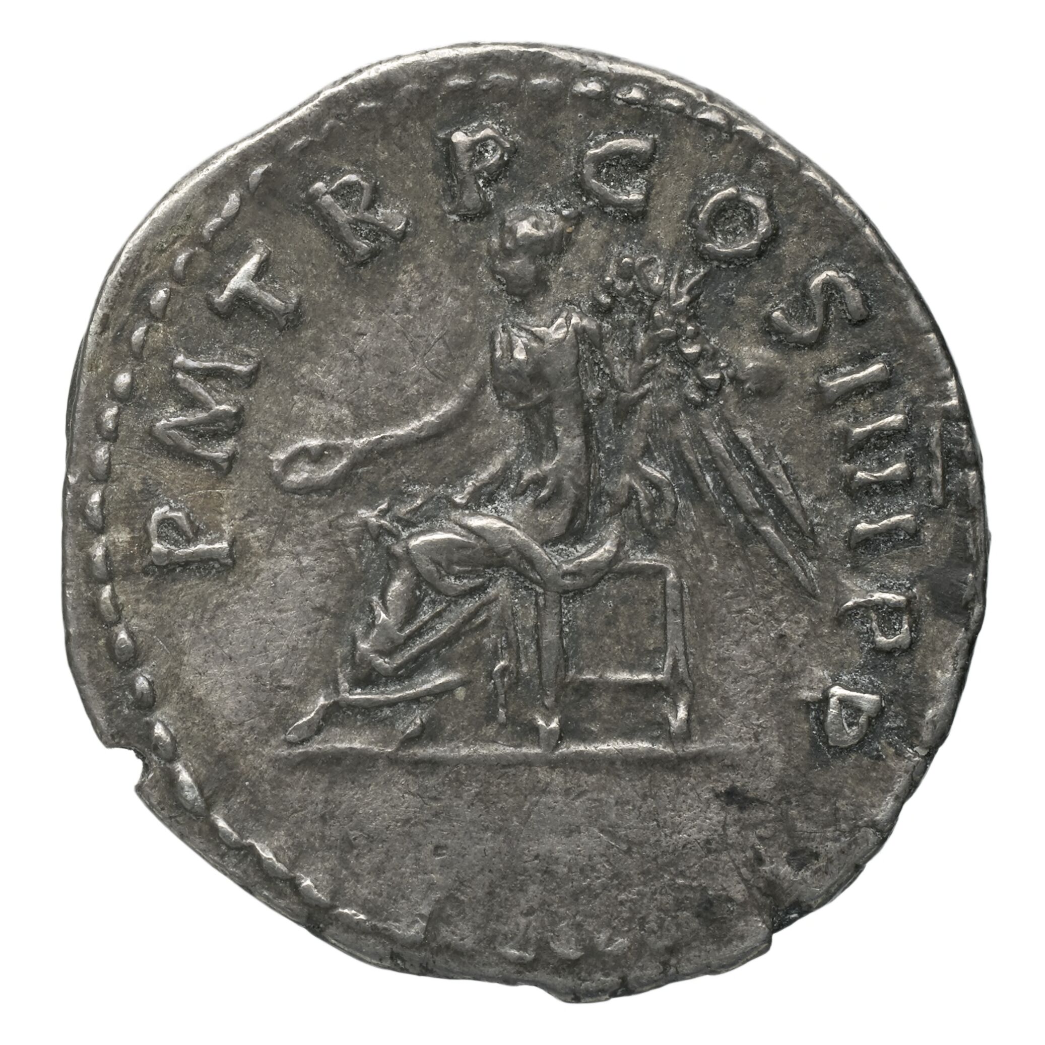 RIC II Nerva 57 Nerva obverse, Head of Nerva, laureate, right