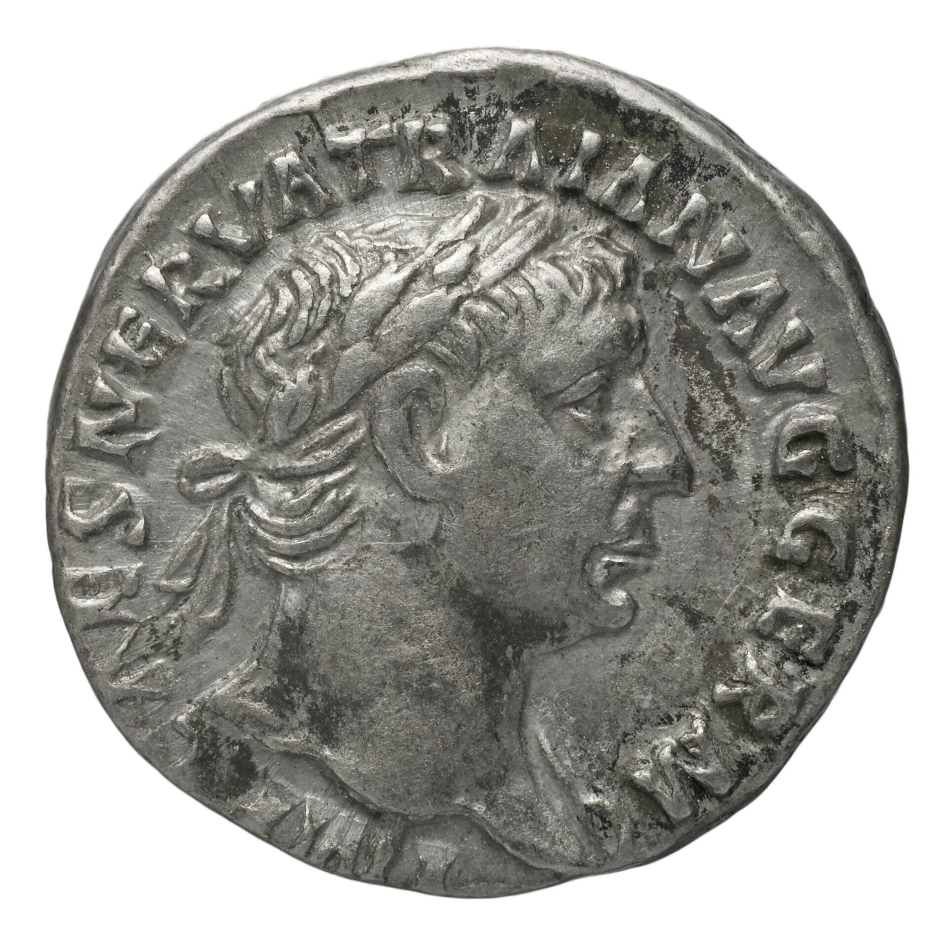 RIC II Nerva 58 Nerva obverse, Head of Nerva, laureate, right