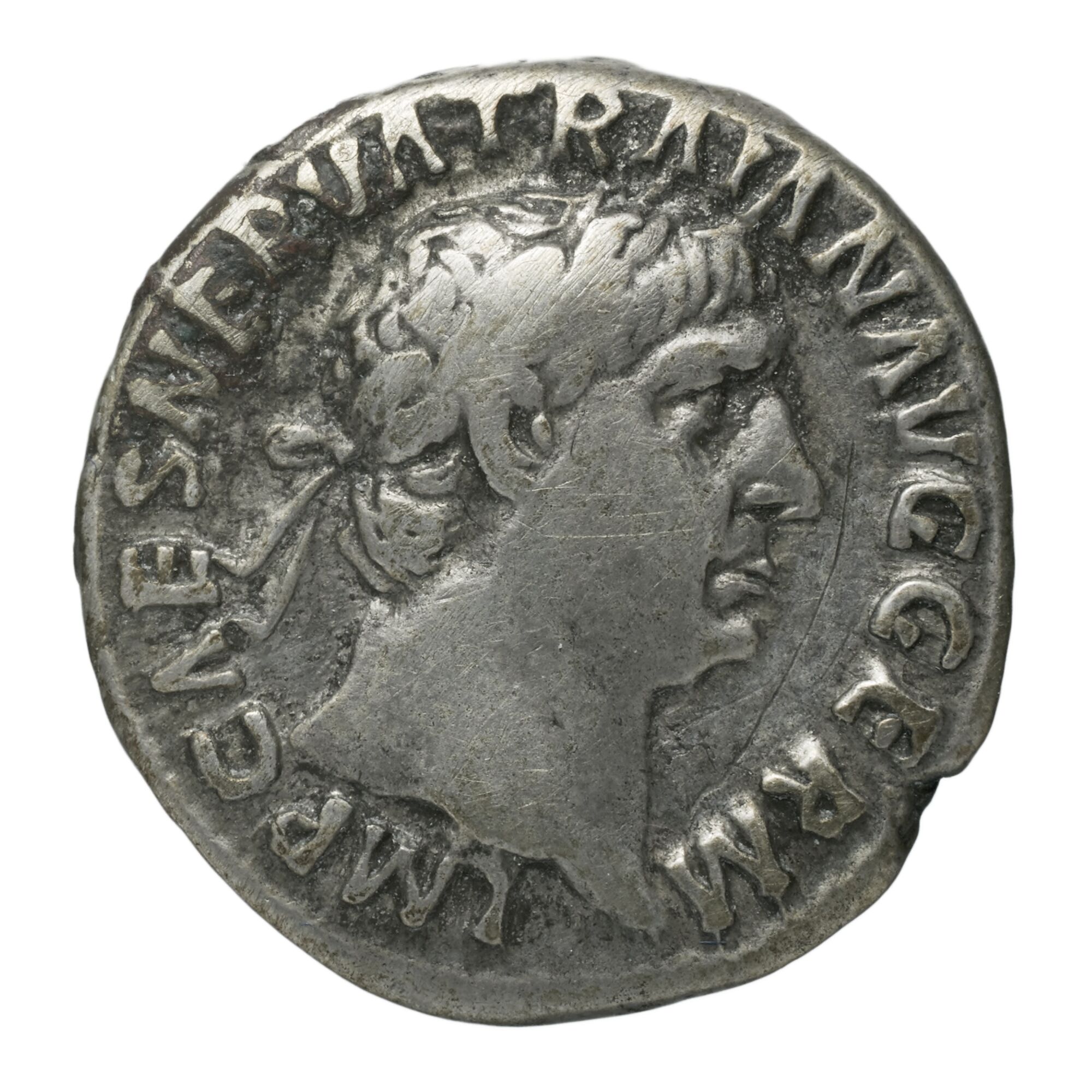 RIC II Nerva 59 Nerva obverse, Bust of Nerva, laureate, right with aegis