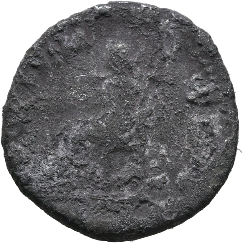RIC II Nerva 5 (denarius) Nerva reverse, Fortuna seated left, holding corn-ears and sceptre