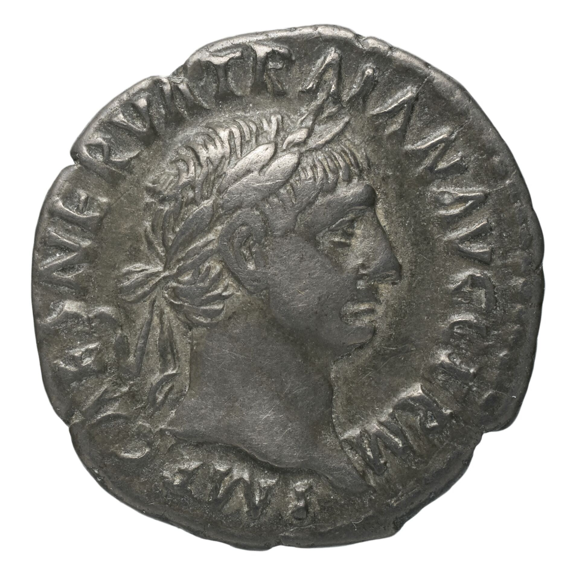 RIC II Nerva 6 Nerva obverse, Head of Nerva, laureate, right