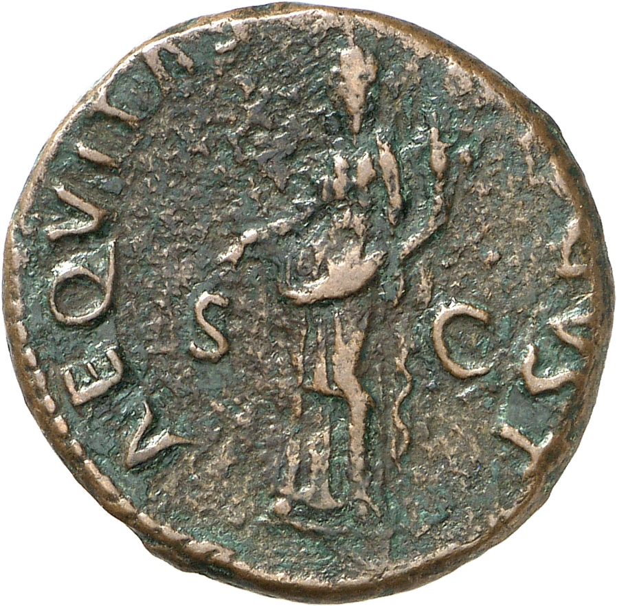 RIC II Nerva 77 Nerva reverse, Aequitas, draped, standing left, holding scales in right hand and cornucopiae in left