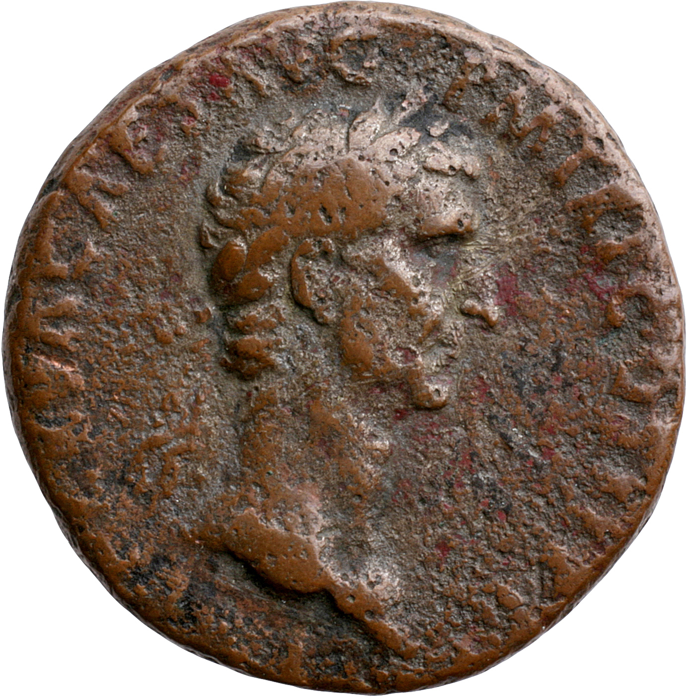 RIC II Nerva 79 Nerva obverse, Head of Nerva, laureate, right