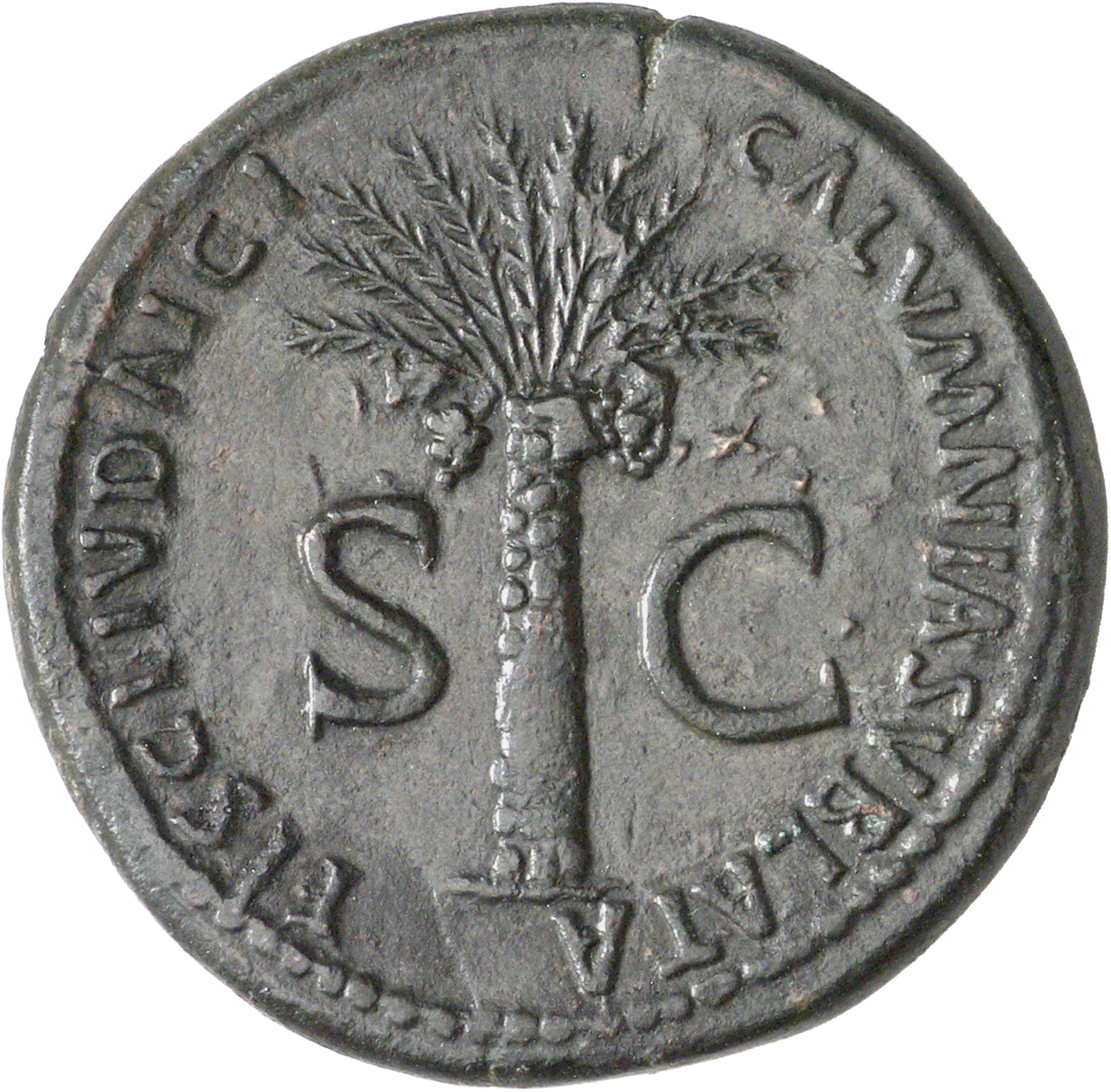 RIC II Nerva 82 Nerva reverse, Palm-tree