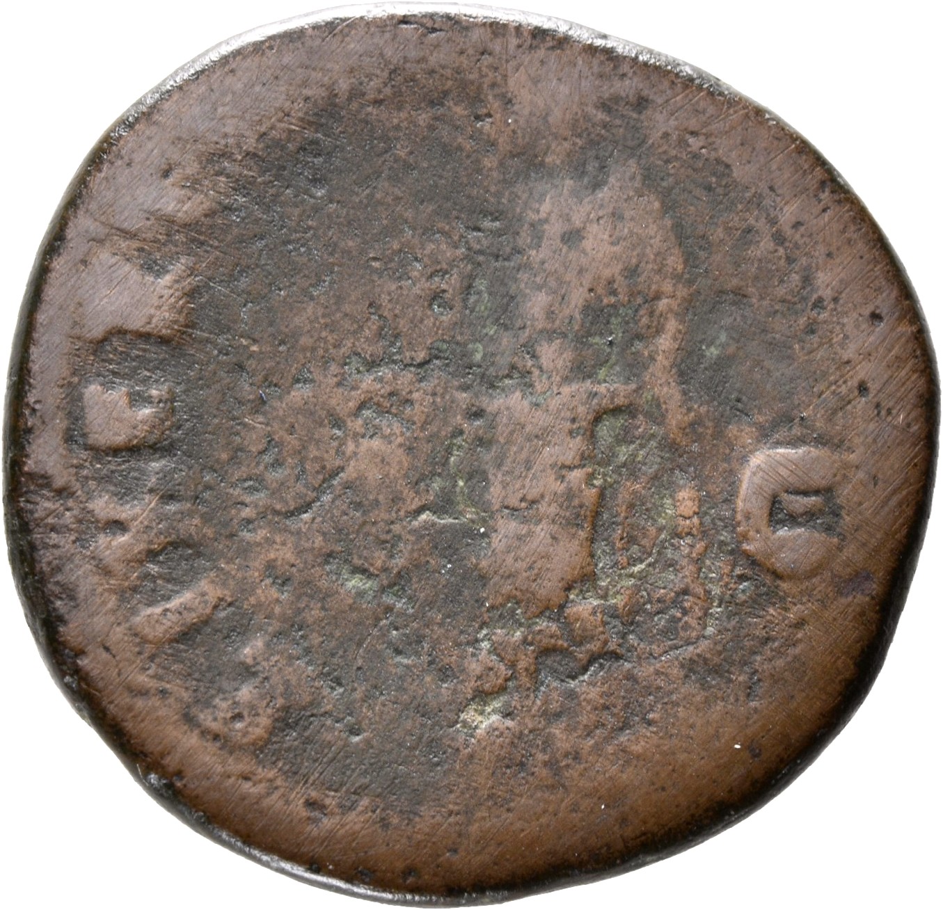 RIC II Nerva 86 (as) Nerva reverse, Libertas, draped, standing left, holding pileus in right hand and short sceptre, point...